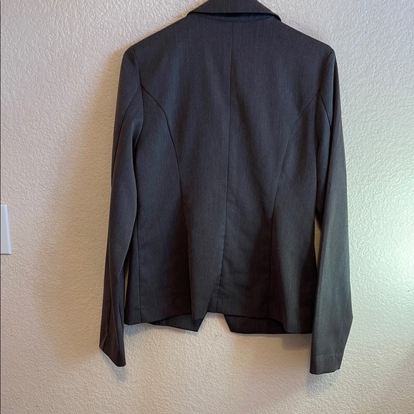 Metaphor Gray Double-Breasted Blazer Tailored Suit Jacket - Picture 4 of 5